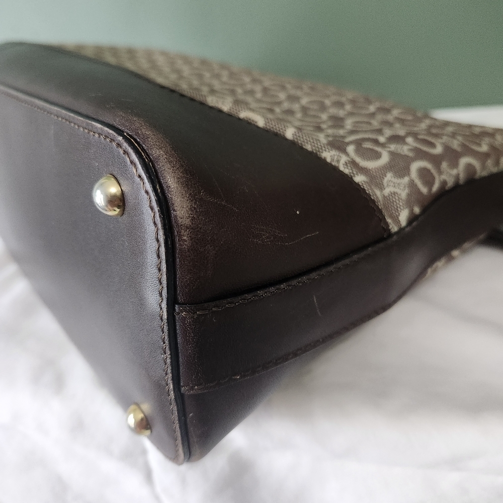Vintage CELINE Brown and Cream Crossbody Bag - Picture 6 of 14